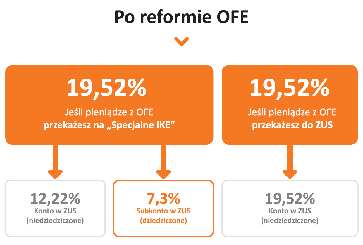 Pierwszy filar emerytalny po reformie OFE – jak będą lokowane pieniądze z OFE na I filarze